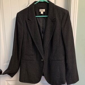 Loft Charcoal Gray Blazer